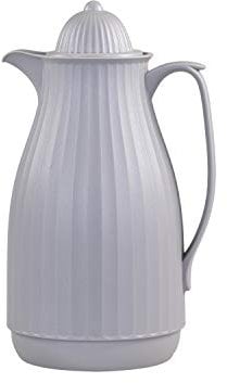 Chic Antique Thermoskanne Isolierkanne Kaffekanne Teekanne versch. Farben 1 Liter H27/L16/B13,5 cm Dänisches Design (Franz. Grau)