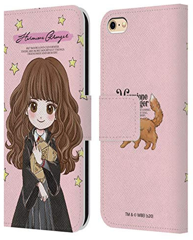 Head Case Designs Officially Licensed Harry Potter Hermione Granger Deathly Hallows XXXVII Leather Wallet Case Compatible With Apple iPhone 6 / iPhone 6s