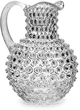 In Flore, Caroline sprudelnde Karaffe aus Kristallglas, 2 l, weiß