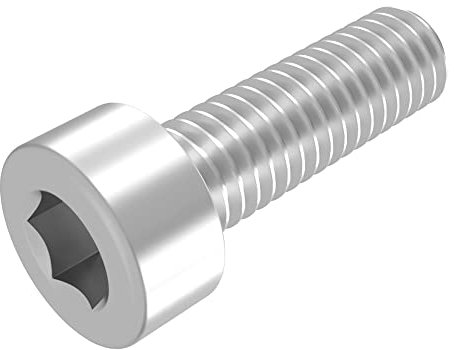 SECCARO Zylinderschraube M8 x 25 mm, Edelstahl V2A VA A2, DIN 912 / ISO 4762, Innensechskant, Vollgewinde, 20 Stück