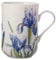 Maxwell & Williams JY0043 Kaffee-Tasse 350 ml – Serie Floriade – Bone China Porzellan Weiß glatt – in Geschenkbox, Iris