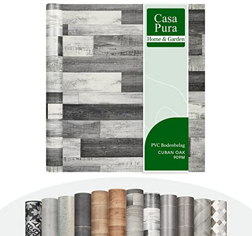 casa pura | Cuban Chêne 909m | Sol en Vinyle au mètre - Aspect Bois carrelage - Revêtement de Sol en PVC - Revêtement de Sol | 200 x 150 cm