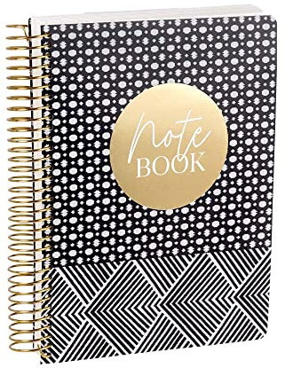 ARTEBENE Notizbuch Notizheft Schreibheft Schreibbuch DIN A5 Spirale 120 Blatt Note Book Mustermix
