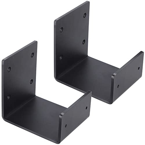 Supports de cheminée robustes en forme de U – Épaisseur 6,35 mm – Support flottant pour cheminée – Charge maximale 200 kg – Taille : 15,2 x 15,2 x 12,7 cm