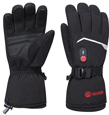 Electric Battery Heated Gloves for Men and Women Outdoor Indoor Battery Powered Hand Warmer Glove for Climbing Hiking Cycling