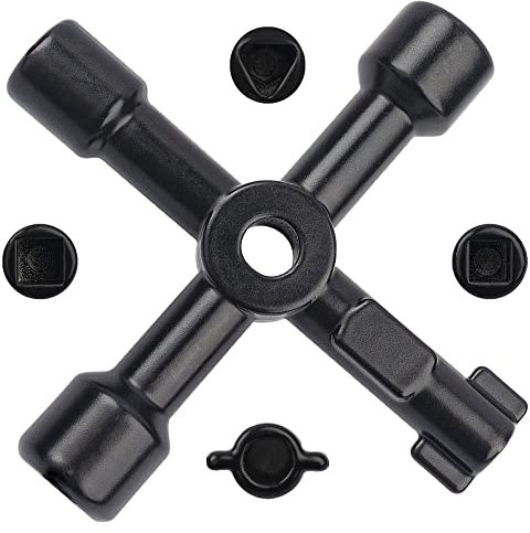 4-in-1 Heavy Duty Utility Key, Gas Meter Box Key, Electric Box Key, Gas Box Key, Radiator Key