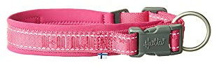 Hurtta Casual Hundehalsband ECO nachhaltigem Hundehalsband (40-50 cm, Ruby)