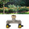 Robinet de jardinage connecté en laiton équipé de 2 valves pratiques pour parterres de fleurs, pelouses et potagers