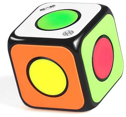 Roxenda Speed Zauberwürfel, 3D Puzzle Magic Cube for Children, Smooth Fast würfel Sequential Brain Teaser Toys for Fast Cubing Fun (1x1x1)