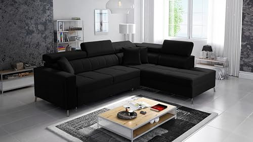IM SOFA Polsterecke Eckcouch L-Form Bettfunktion Ecksofa SID III Maxi Links/rechts Farbe wählbar TOP Qualität