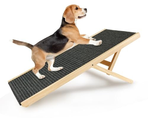 Coche Con Rampa For Perros Plegable - Coche Con Escaleras For Perros De Madera Hasta 80 Kg - Coche Con Escaleras For Perros - Rampa For Coche - Sofá Con Rampa For Perros - Rampa For Piscina ( Color :