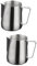 ABOOFAN 2 Pièces pot à lait en inox pichet à mousser verseuse expresso pichet vapeur expresso pichet à verseur de lait pour le café tasse de lait escalader de lait vase