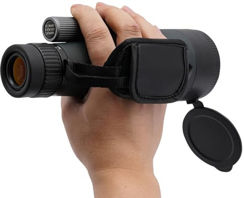 12-36X60 Monokulares Teleskop, BAK4 HD Fernrohr Erwachsene, Wasserdicht Beschlagfrei Stoßfest Telezoom Telescope, für Vogelbeobachtung Reisen Jagd Sport (Dunkelgrün) (Dunkelgrün)