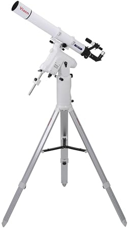 Vixen SX2WL A80Mf Teleskop-Set mit WiFi GoTo-Montierung, 910mm Brennweite, 80mm Achromat Linse, Smartphone-Steuerung, 2 Plössl-Okulare und stabilem Metallstativ
