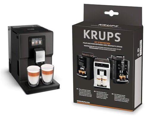 Krups Kaffeevollautomat EA872B Intuition Preference & XS5300 Reinigungs- u. Pflegeset für Kaffeevollautomaten