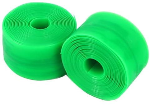 2 x revestimiento de neumáticos de bicicleta, inserto para neumáticos de bicicleta, protección antipinchazos, para bicicleta de montaña interior y exterior (verde)