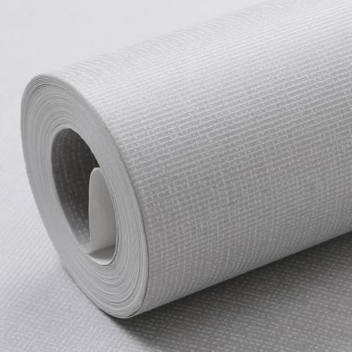 Trafagala Light Gray Wallpaper No Match Wallpaper Plain Gray Textured Minimalist Designer for Boys Bedroom Living Room TV Background Dining Room Hallway and Stairs