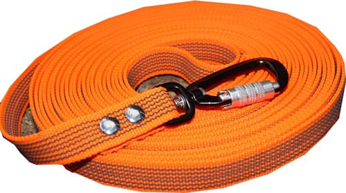 Schleppleine gummiert mit Sicherheitskarabiner Twist-Lock. (5 m)