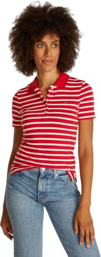 Tommy Hilfiger Damen Poloshirt Kurzarm Slim Fit