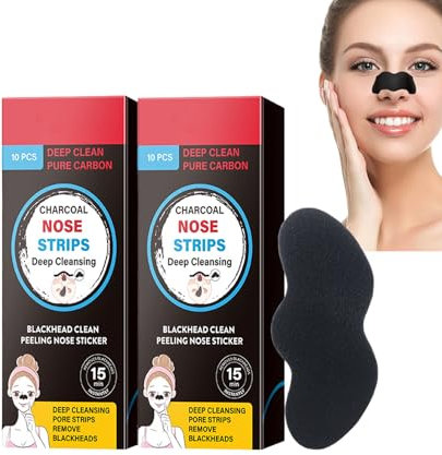 80PCS Charcoal Nose Strips-Blackhead Remover Strips For Removes Oil And Impurities-Pore S-trips For Clean And Repair Pores-Black Head Remover For Face-Nose S-trips Blackhead for All Skin Type