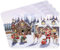 Lesser & Pavey Macneil Christmas Traditional Santa Set of 4 Placemats - 29cm x 22cm - Gift Idea for Xmas - UK Design Santa Themed Tableware