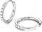JeweBella G23 Titan Ohrringe Damen Herren Kinder Medizinische Ohrringe Hypoallergen Titan Creolen Ohrringe Helix Knorpel Piercing Ohr Klein Creolen 8/10/12/14mm