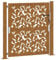 vidaXL Garden Gate 105x105 cm Weathering Steel Leaf Design - Rusty Metal Security Entrance for Garden/Patio/Yard