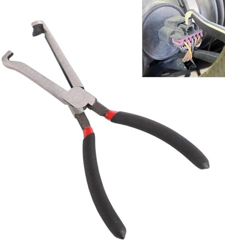 Electrical Disconnect Pliers,Fuel Line Pliers,Hose Clip Pliers,Electrical Disconnect Pliers,Automotive Electrical Disconnect Plier for Easy Disconnect Locking Push Tab Electrical Connector (Black)