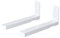 suptek Support mural pour barre de son, support mural pour haut-parleur, 1 paire de supports pour haut-parleurs à canal central lourd, blanc SPLK201W
