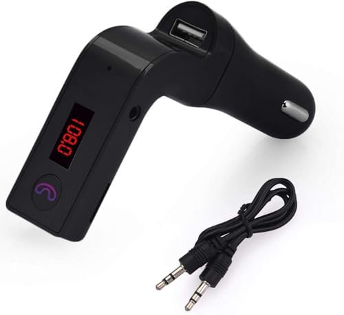 Car Bluetooth Music Receiver Dual USB Car Charger Bluetooth 5.0 Car Radio Adapter 5V+ 5.0 Multifunctional Car MP3 Player with Hands-free Calling Dual USB Charger Support SD Card,Support TF Card
