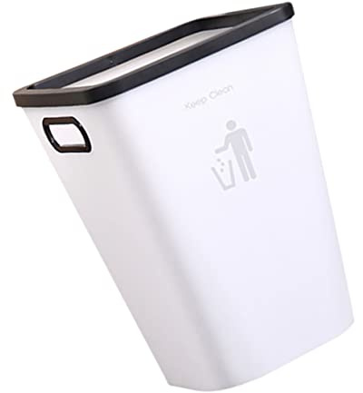 KOMBIUDA Sanitary Bin Small Trash Can for Kitchen Waste Paper Towel Holder Home Office Storage