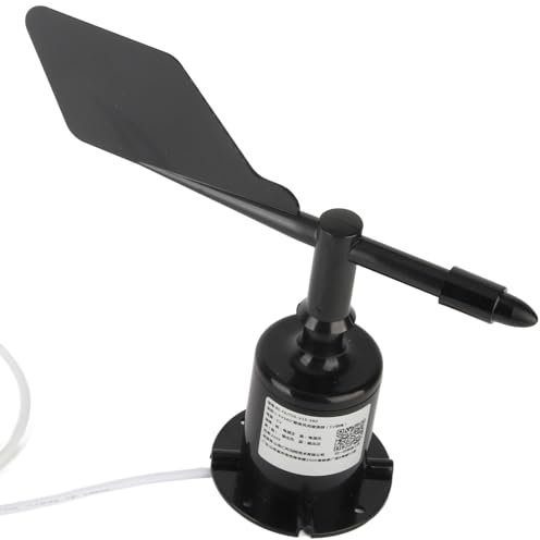 360 -Grad Wind -Sender -Anemometer Hoher Genauigkeitswiderstand Gegen Sonne und Auswirkungen auf Umweltmessung PC -Material Schwarz (1-5 V (5-V-Stromversorgung 360)