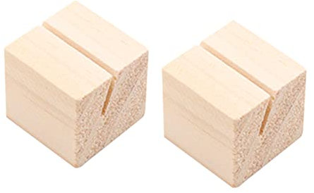 VALICLUD 10 Stück Tischhalter Namensträger Bild Steht Für Tisch Puzzle Würfel Tischkartenhalter Tischnamenhalter Ausstellungsregale Staffeleiständer Zum Ausstellen Bambus Beige