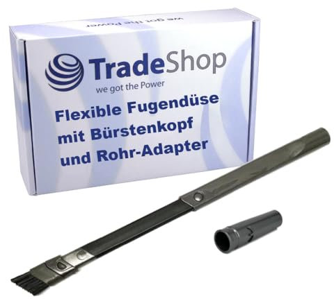 Trade-Shop Flexible Fugendüse ausziehbar + abnehmbarer Bürstenkopf kompatibel mit Dyson DC27 DC28C DC29 DC29T2 DC30 DC31 DC32 DC33 DC33C DC34 DC35