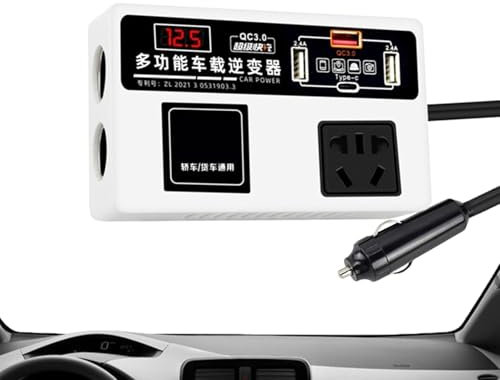 Car Inverter Car Inverter DC 12V/24V to 220V Car Output Adapter 200W USB Charger Phone Charger