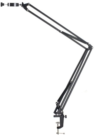 Muuookka Adjustable Boom Table Holder for Video for Microscope Camera Stand Universal Cantilever Bracket Live Web Cam Webcam