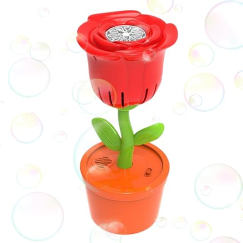 Lustige Blasenblume zum Zelten, Rosengebläse für den Außenbereich, vollautomatisch beleuchtet, elektrische Gartenmaschine, Rasen-Set für Partys