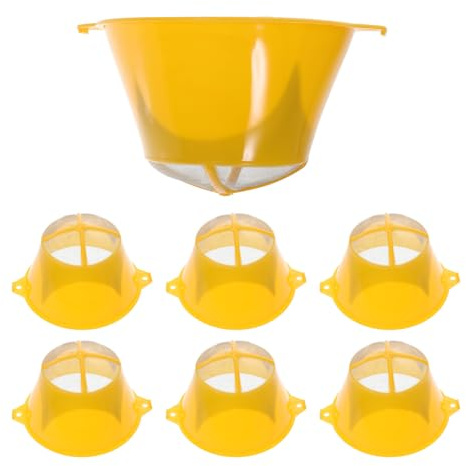LAPYAPPE 10pcs Reusable Paint Strainers for Filter Paint with Fine Mesh Plastic Strainer Nets to Remove Clumps Suitable for House and Hand