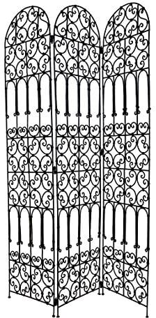 Marokkanischer mediterraner Landhaus Eisen Paravent Raumteiler Rankhilfe Agadir 180cm