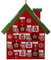 Adventskalender großes Haus zum Aufhängen und Befüllen