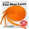 Shoelaces Flat Coloured Trainers Hi-tops Football Boots Hiking Laces Shoelaces New Suitable for all brands including Nike Adidas Converse Puma Vans (60cm, Day Glow Orange)…