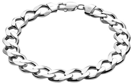 STERLL Ein Armband aus massivem 925 Silber, ideal als Geschenk für Mann oder Freund, mit Schmuckbox