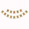 Veewon Frohe Weihnachten Burlap Hessian Bunting Banner Rustikale Girlande Weihnachtsfeier Dekoration