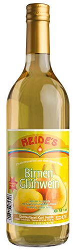Birnen-Glühwein 9,5% Alc. 2 x 6 x 0,75 l-Flasche - pfandfrei -