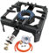 NJ GB-29 Large Gas Boiling Ring Cast Iron Burner Camping Stove Outdoor Catering LPG Cooker 8kW (Butane 29mbar Screw-on)