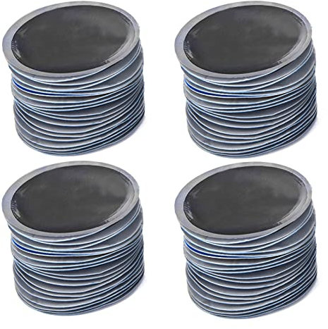 Qiilu Reifenpflege Reparaturset für Reifenpannen Reifenpanne Patches Patch Reifenreparatur Radial Reifenpflaster für Auto/Motorrad/Fahrrad/LKW, 80 Stück, 58 x 58mm
