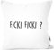 MoonWorks® Kissen-Bezug mit Spruch Ficki Ficki? Motiv lustig Ironie Geschenk für Partner Kissen-Hülle Deko-Kissen Baumwolle weiß Unisize