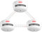 X-Sense Wireless Interlinked Smoke Alarm, Mini Smoke Alarm for Home, 820 ft Transmission Range, Replaceable Battery-Operated Interconnected Fire Alarm, EN 14604, XS01-WR (RF Interconnected), 3-Pack