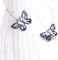 HechoVinen Vorhang Raffhalter Clip Schmetterling Draht Seil Vorhang Bukle Vorhang Vorhänge Holdback für Wohnzimmer Schlafzimmer Küche Esszimmer Blau