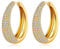 Creolen Gold Damen Ohrringe Creolen Groß Gold Ohrringe Hängend Creole Silber 925 Vergoldet Kreolen 15mm